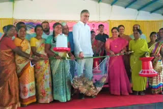 MINISTER HARISH RAO VISITED IN CHINNAGIUNDAVELLI VILLAGE