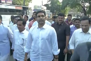 nara lokesh escaped from drone