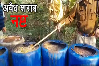 4 lakh 25 thousand illegal liquor destroyed