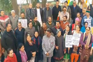 Congress protest against NRC bill in Shimla