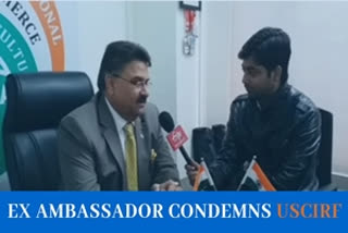 Former ambassador Anil Trigunayat talking to ETV Bharat