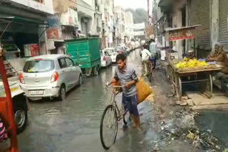 People are troubled by the problem of water logging