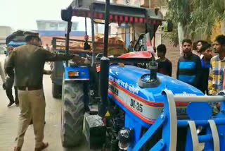 tractor and scooty accident in karnal
