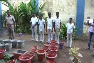 Introduce the sale of Flowerpot made by inmates to the madurai Central jail