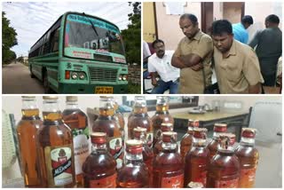 liquor bottles seized