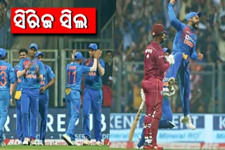 India beats West indies, india wins by 67 runs, seals T-20 series, 67 ରନରେ ପରାଜିତ ଇଣ୍ଡିଜ, ୱେଷ୍ଟ ଇଣ୍ଡିଜ ପରାଜିତ, ସିରଜ କବଜା କଲା ଭାରତ, ଟି-20 ସିରିଜ, ୱାଙ୍ଖେଡେ ମ୍ୟାଚ, ଟି-20 ସିରିଜରେ ଭାରତର ଦମଦାର ବିଜୟ