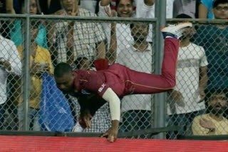 india vs west indies : West Indie's Evin Lewis has gone to hospital for a scan on his right knee