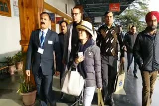 unesco team  visit shimla kalka railway track