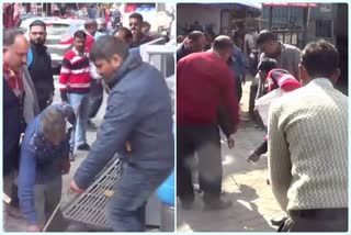 PWD action against the Encroachment at hamirpur bus stand