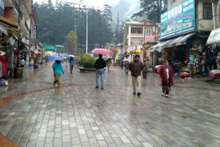 rain and snowfall alert in manali, मनाली में बारिश और बर्फबारी का अलर्ट