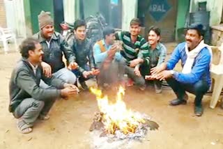 Dholpur news, Cold increased, धौलपुर समाचार, जन जीवन अस्त-व्यस्त