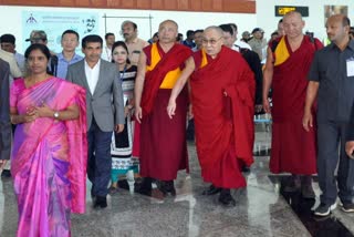 Tibetan religion guru Dalai Lama came to Hubli