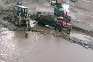 Illegal mining in laksar