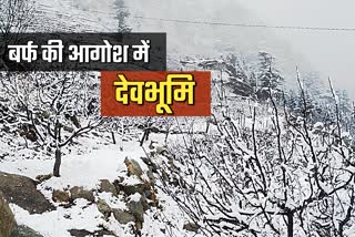 Snowfall in uttarakhand