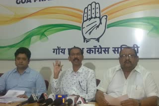 Goa Congress Press Conference in Panaji