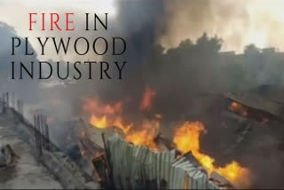 Massive fire breaks out in plywood making industry in Surat