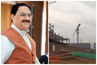 work of JP Nadda's Dream Project AIIMS  is going on at a fast pace
