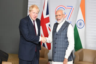 Prime Minister Narendra Modi with his British counterpart Boris Johnson (File Photo)