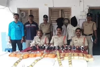 The illegal gutka was seized by the police at Gudur in Nellore district