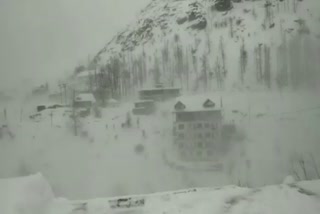 Snow storm in lahaul