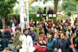 जयपुर में छात्रों का आंदोलन, Students protest in Jaipur