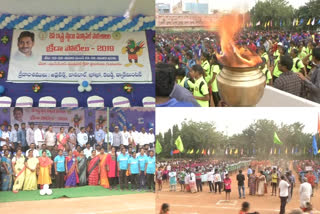 state level second muncipal games started in guntur