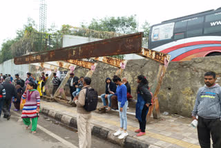 The condition of bus shelters in Timarpur is very bad