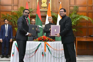 ഇന്ത്യയും മാലിദ്വീപും മൂന്ന് ധാരണാ പത്രങ്ങളില്‍ ഒപ്പു വച്ചു India-Maldives latest newdelhi