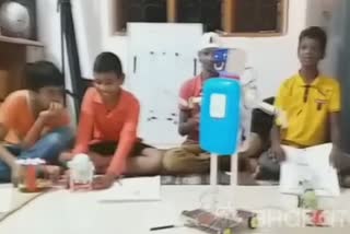 Children creating robots