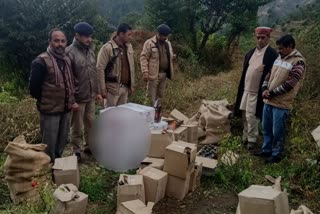 illegal wine recovered by police in nahan