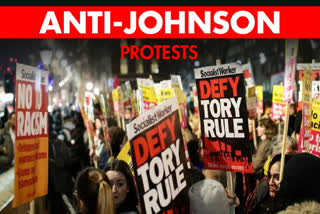 Demonstrators taking to the streets of central London on Friday to protest the result of the UK's general election which saw Prime Minister Boris Johnson's Conservative Party win with a sizeable majority.