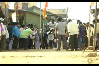 Rural Sport: Young people  enjoyed to chakkadi race