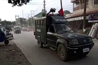 Borpetaroad Indian army Flag march