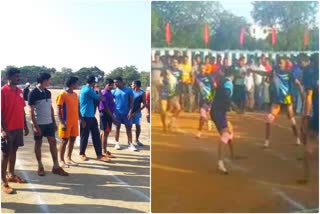 bellary district police kabaddi match