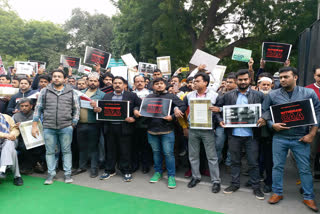 Protest of Citizenship Amendment bill at Jantar Mantar