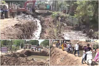 Canal work going in gadag city