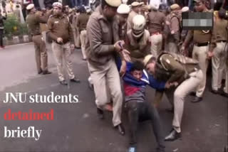 Jamia students detained briefly during anti-CAB protest