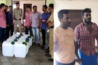 പാലക്കാട് വൻ സ്‌പിരിറ്റ് വേട്ട  spirit seized in palakkad  പാലക്കാട്  palakkad crime news