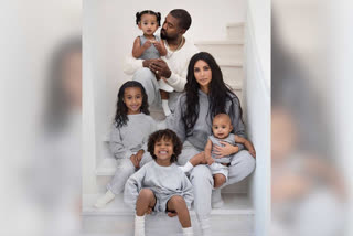 Kim accused of photoshopping kids in family Christmas card