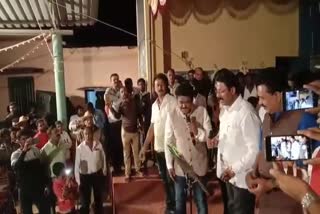 Masala Jayaram and film actor Nawarasanayaka Jaggesh had sang together