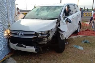 accident in vizag beach road one person seriously injured