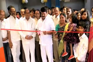 minister talasani srinivas yadav inaugrated snookers parlour in secundrabad