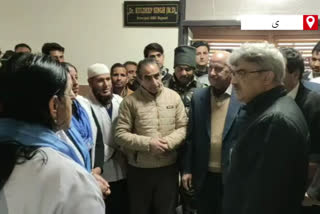 finance commissioner visits rajouri hospital and medical college