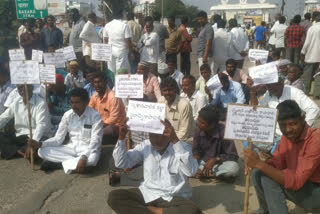 The villagers' dharna for the cemetery