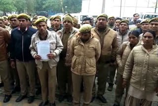 home guards protest, home guards dm office