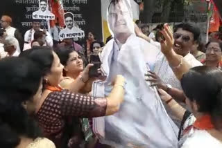 BJP protests against Rahul Gandhi in Nashik