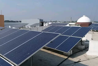 Solar Plant  in Ratlam Collectorate Building