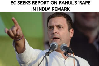 EC seeks report from Jharkhand poll authorities over Rahul Gandhi's 'rape in India' remark