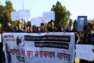 जामिया लाठीचार्ज के खिलाफ प्रदर्शन, Demonstration in Jaipur, जयपुर लेटेस्ट न्यूज, jaipur latest news, people protest in jaipur