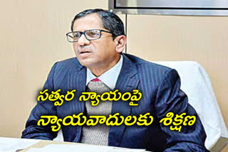 Justice NV Ramana said 'Fastest legal services for the poor'